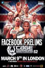 Watch Cage Warriors 52 Facebook Preliminary Fights M4ufreemovies